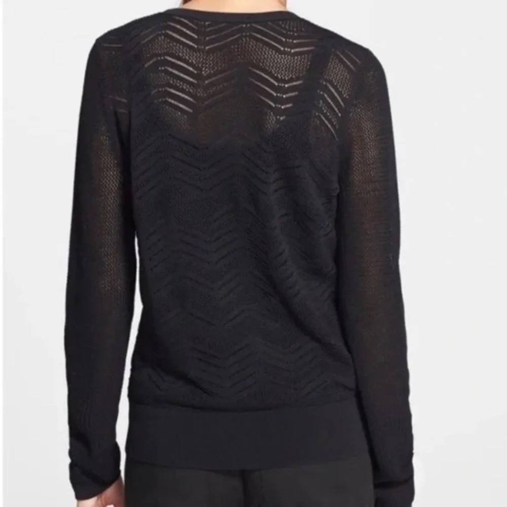 Vince Sweater Zig Zag Mesh Knit - Picture 2 of 3